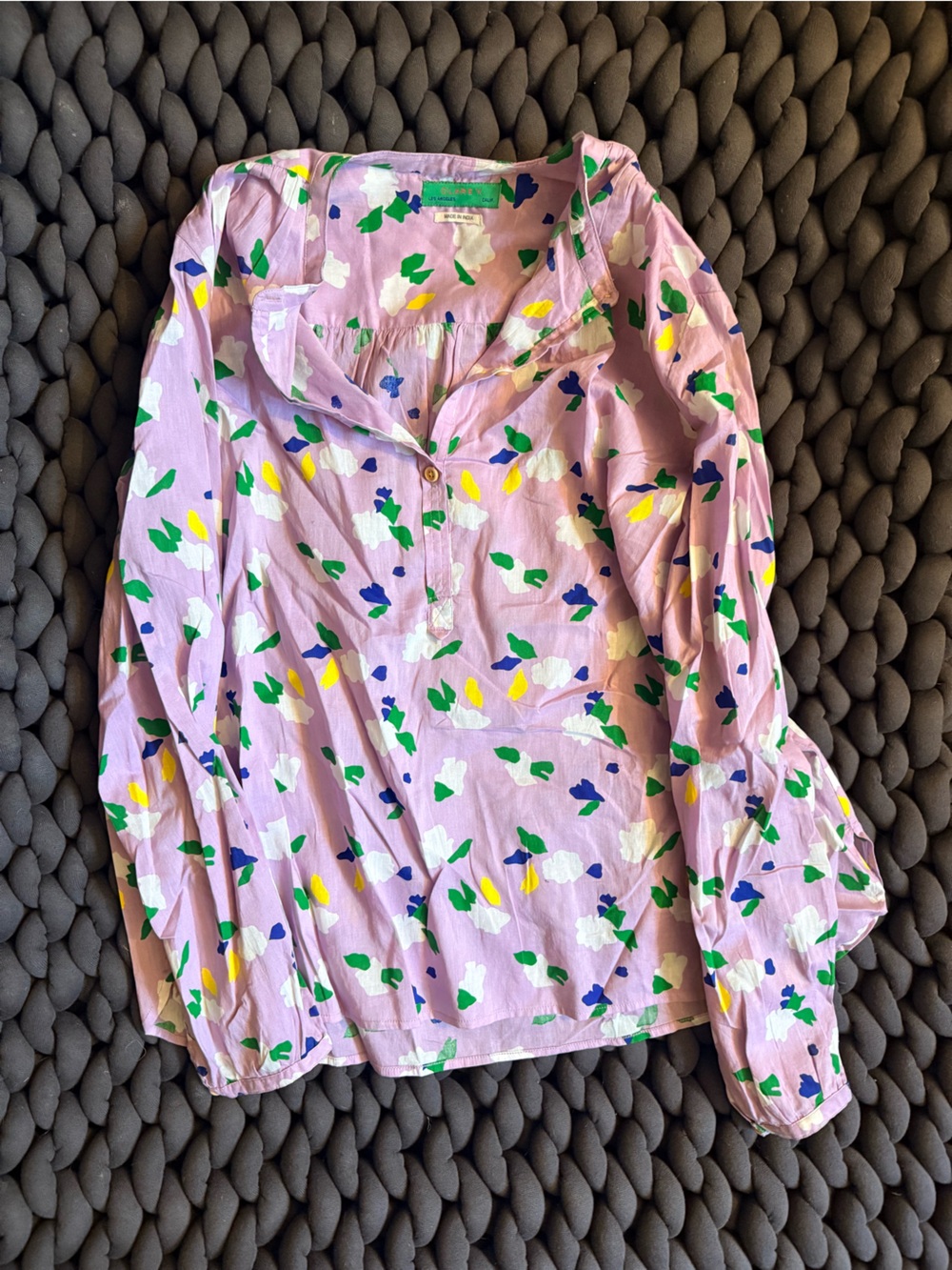 Clare V. St. Martin Top in lavender. Worn once, like new. 100% cotton.